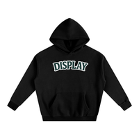 Green Display Logo Fleeced Hoodie