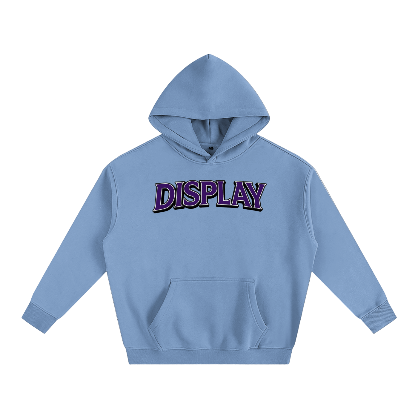 Purple Display Logo Fleeced Hoodie