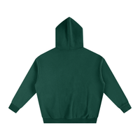 Green Display Logo Fleeced Hoodie